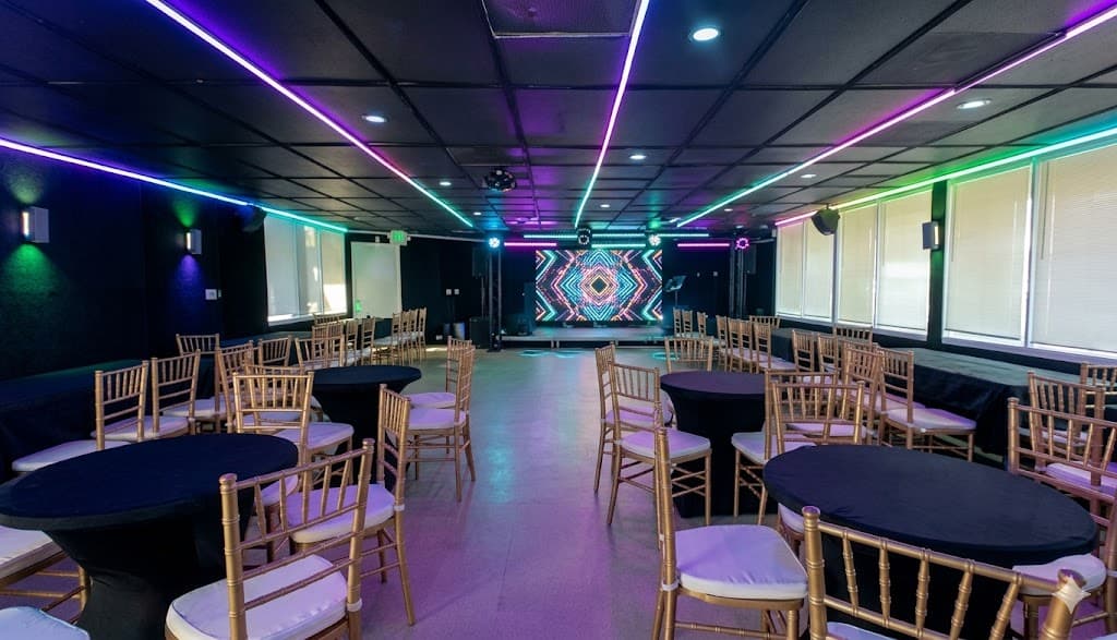 Studio under programmable LED lighting